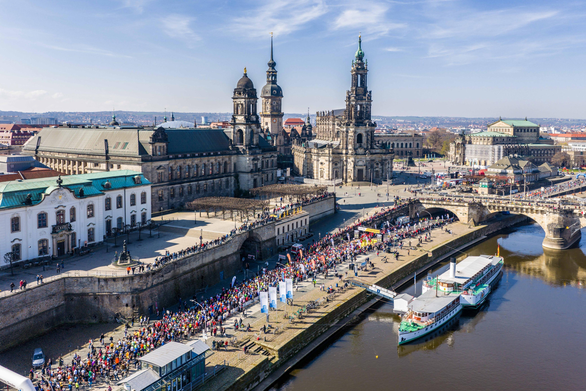 Teilnehmerrekord & Traumwetter: Novaled Citylauf Dresden startet durch